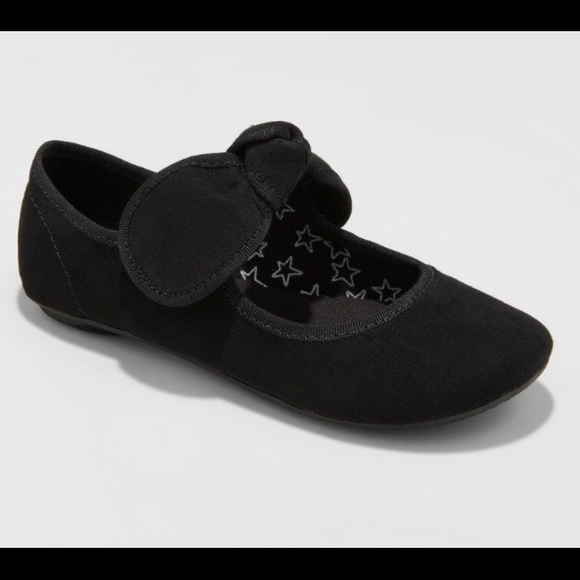 Cat & Jack Shoes Nwt Size 4 Girls Bow Ballet Flats Poshmark